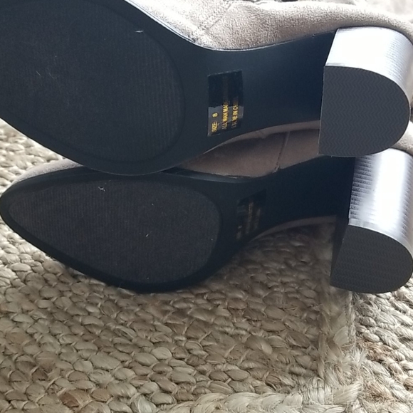 Thigh High Faux Suede Boots - Picture 6 of 7